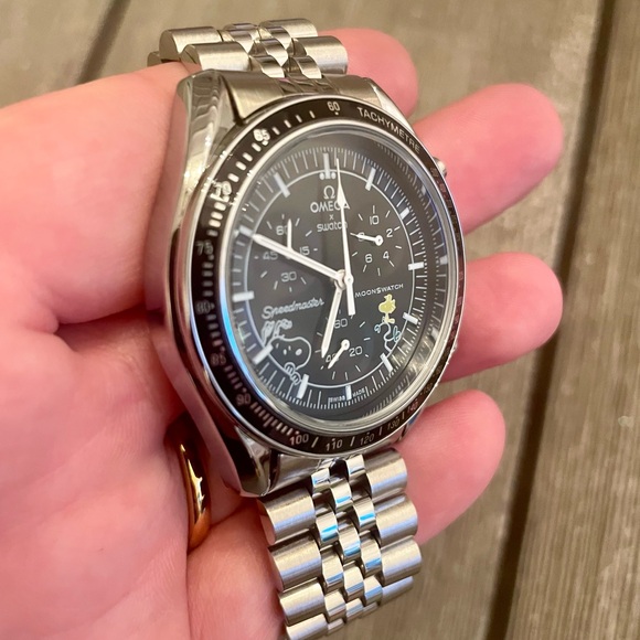 Omega Moonswatch Mod Modded Omega Speedmaster Watch Stainless Steel Metal Case - Picture 6 of 11